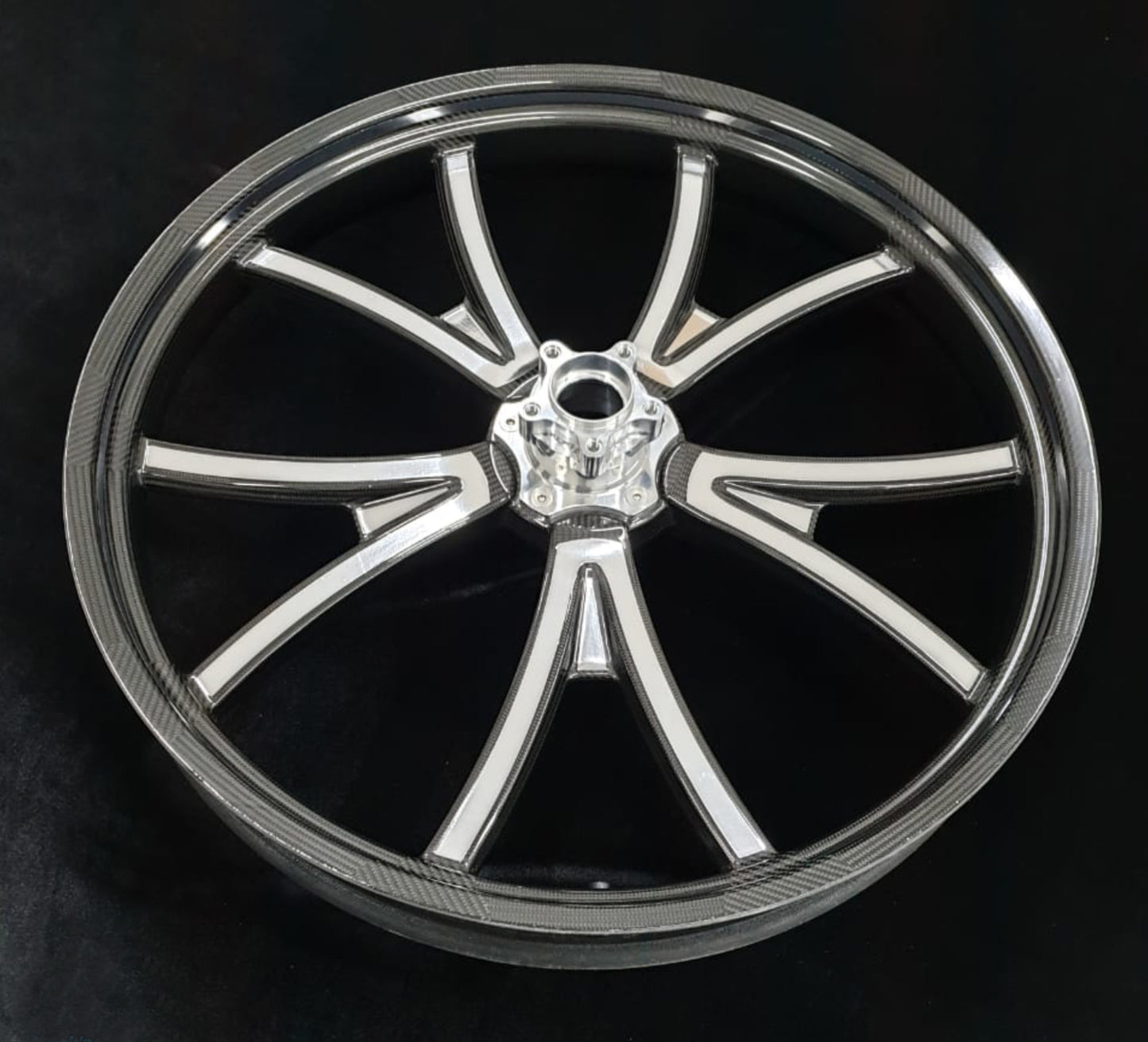 BST Torque TEK 5 Split Y-Spoke Carbon Fiber Front Wheel for the Harley Davidson, Indian, and V-Twin Custom Models - 3.5 x 16