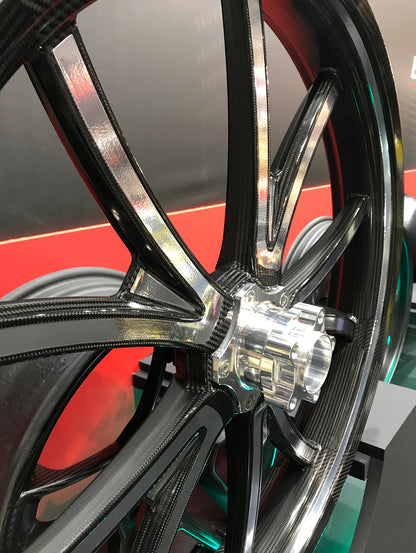 BST Torque TEK 5 Split Y-Spoke Carbon Fiber Rear Wheel for the Harley Davidson, Indian, and V-Twin Custom Models - 5.5 x 18
