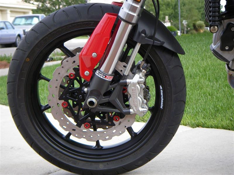 BRAKETECH RACING ROTORS - AXIS/COBRA STAINLESS STEEL 330MM X 6MM RACE SPEC ROTORS FOR APRILIA