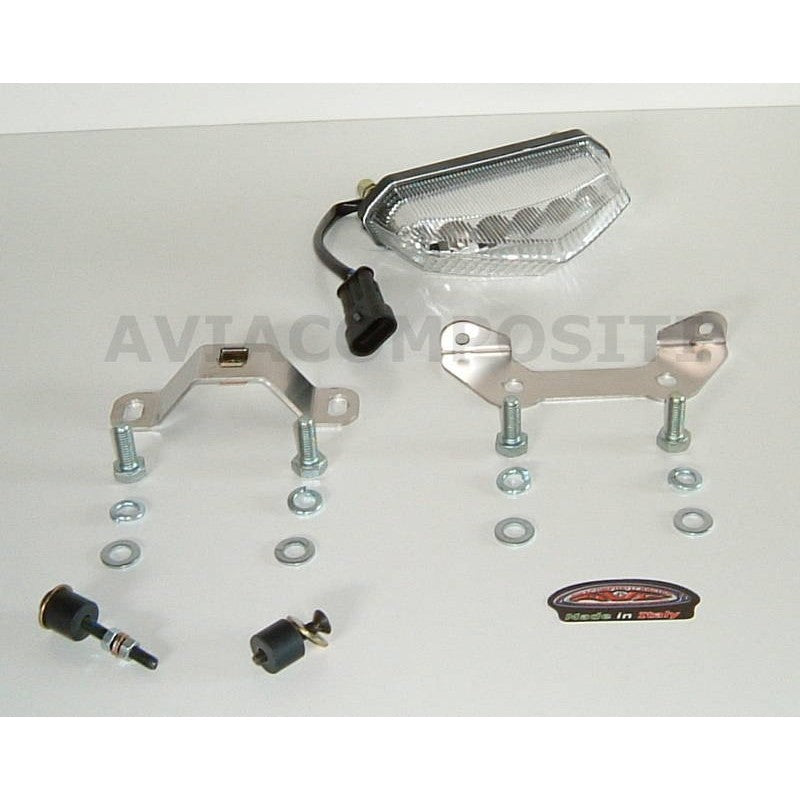 AviaCompositi Carbon Fiber Tail For Dual Muffler Exhausts for Ducati Hypermotard 1100 / Evo / 796
