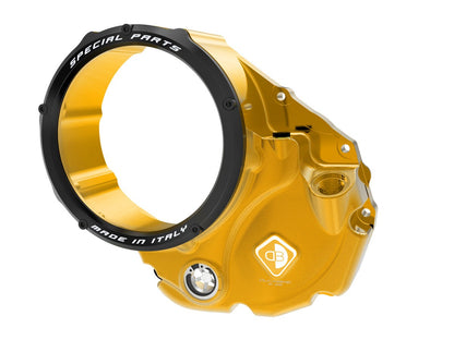 DBK Special Parts (Ducabike) NEW EVO-3D Clear Wet Clutch Cover for most Wet Clutch Ducati's