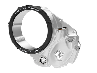 DBK Special Parts (Ducabike) NEW EVO-3D Clear Wet Clutch Cover for most Wet Clutch Ducati's