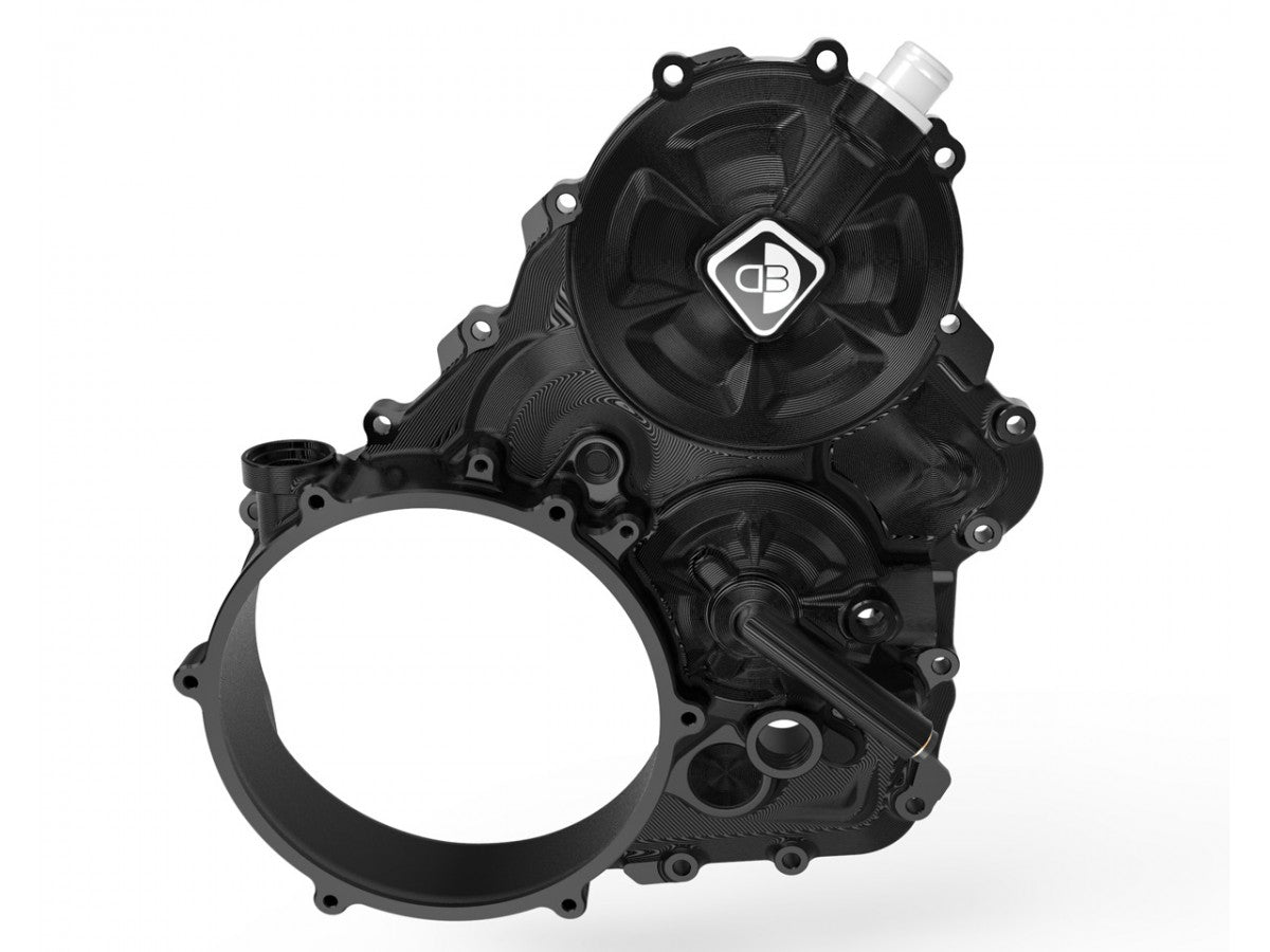 DBK Special Parts (Ducabike) Billet Clutch Side Case Kit for Clear Wet/ Wet Clutch Cover for the Ducati Streetfighter V4 / S (20-24)