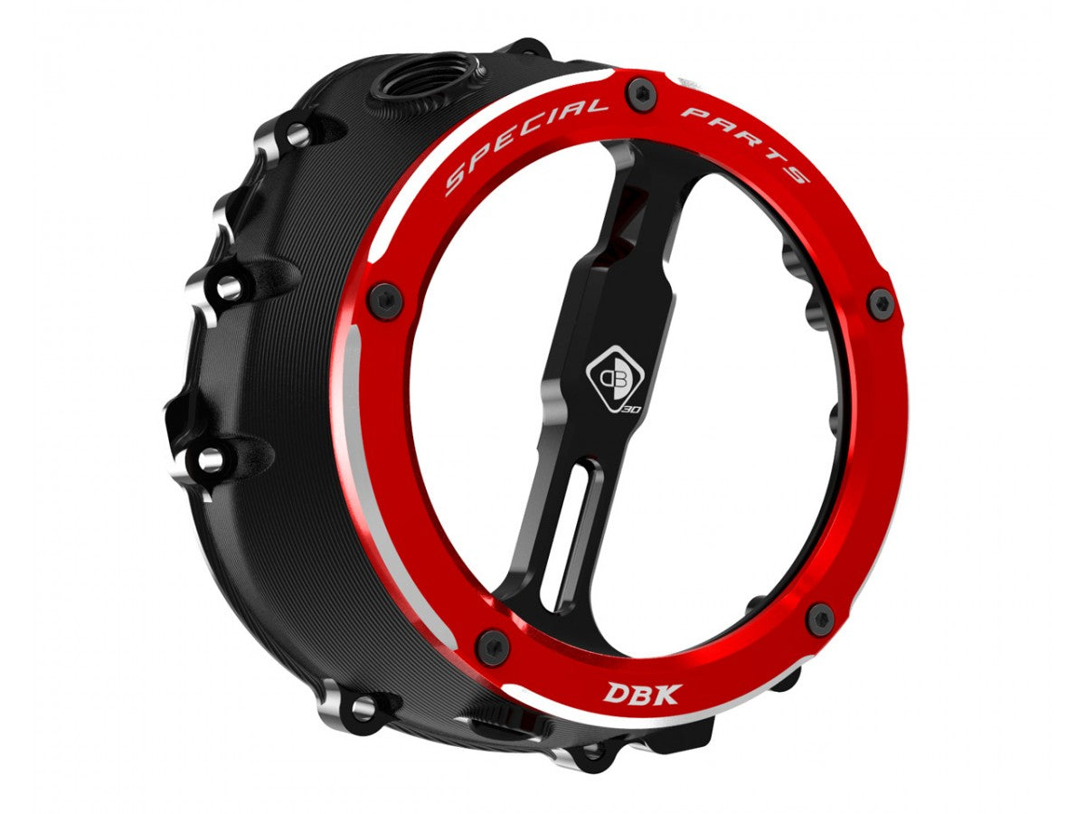 DBK Special Parts (Ducabike) EVO-3D Clear Wet Clutch Cover for the BMW S1000RR (2020+) / S1000R / S1000XR (2021+) / M1000RR / M1000R / M1000XR