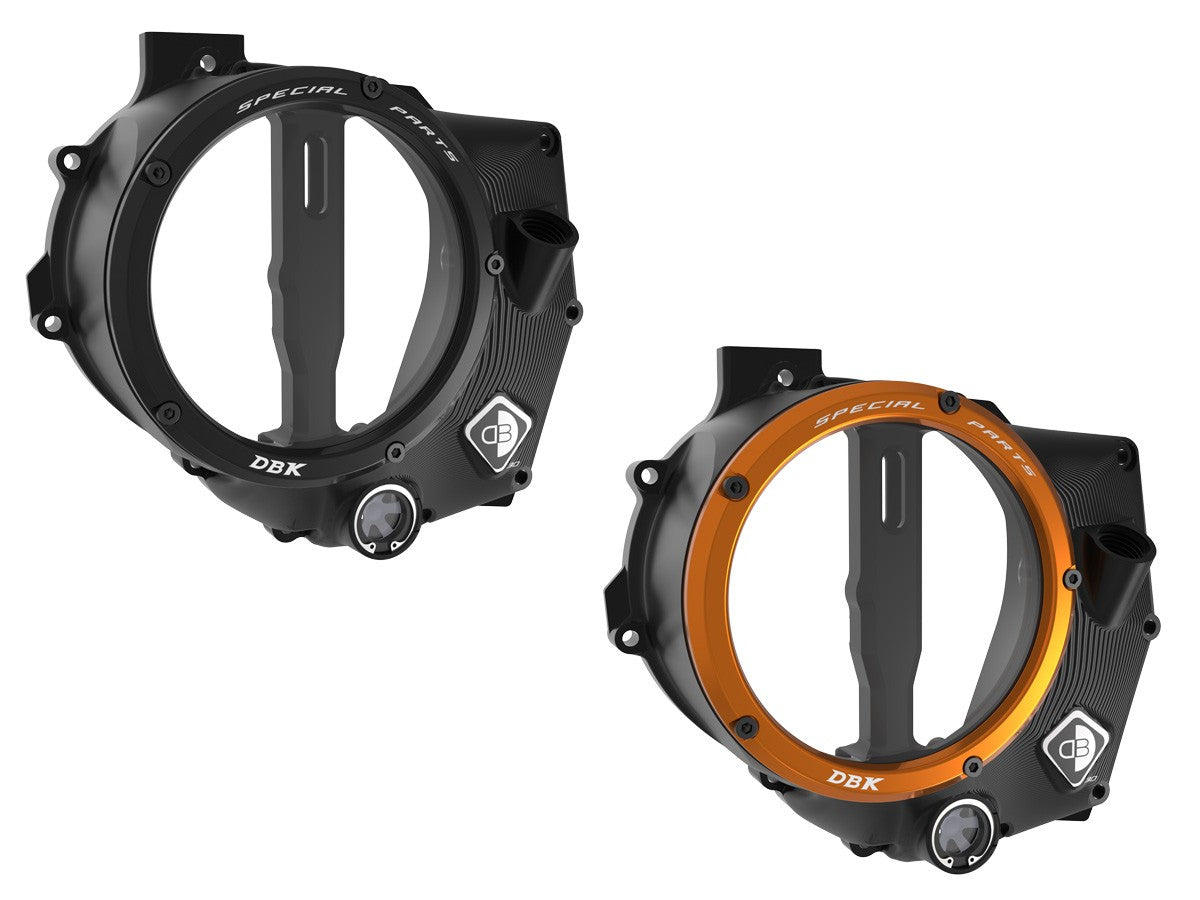 DBK Special Parts (Ducabike) EVO-3D Clear Wet Clutch Cover for the KTM 990 Duke (2024+)