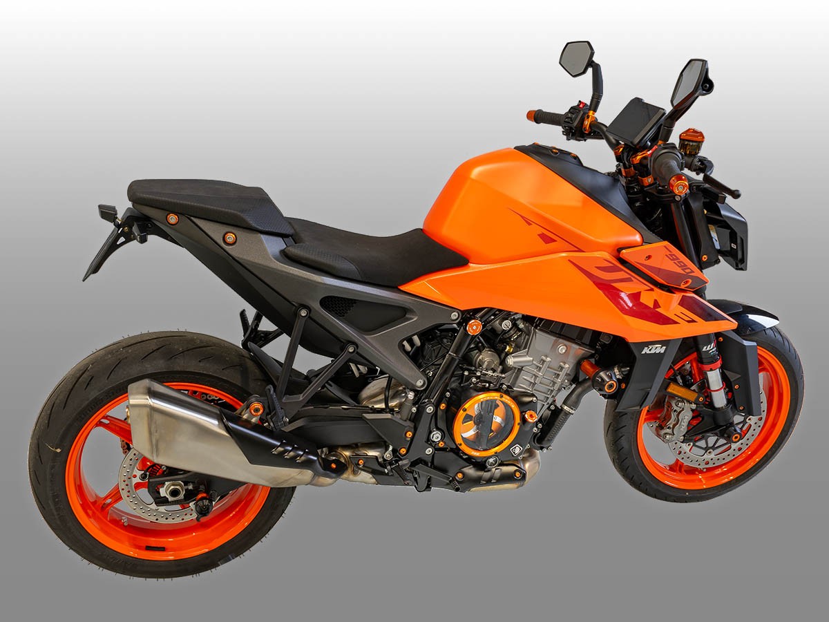 DBK Special Parts (Ducabike) EVO-3D Clear Wet Clutch Cover for the KTM 990 Duke (2024+)