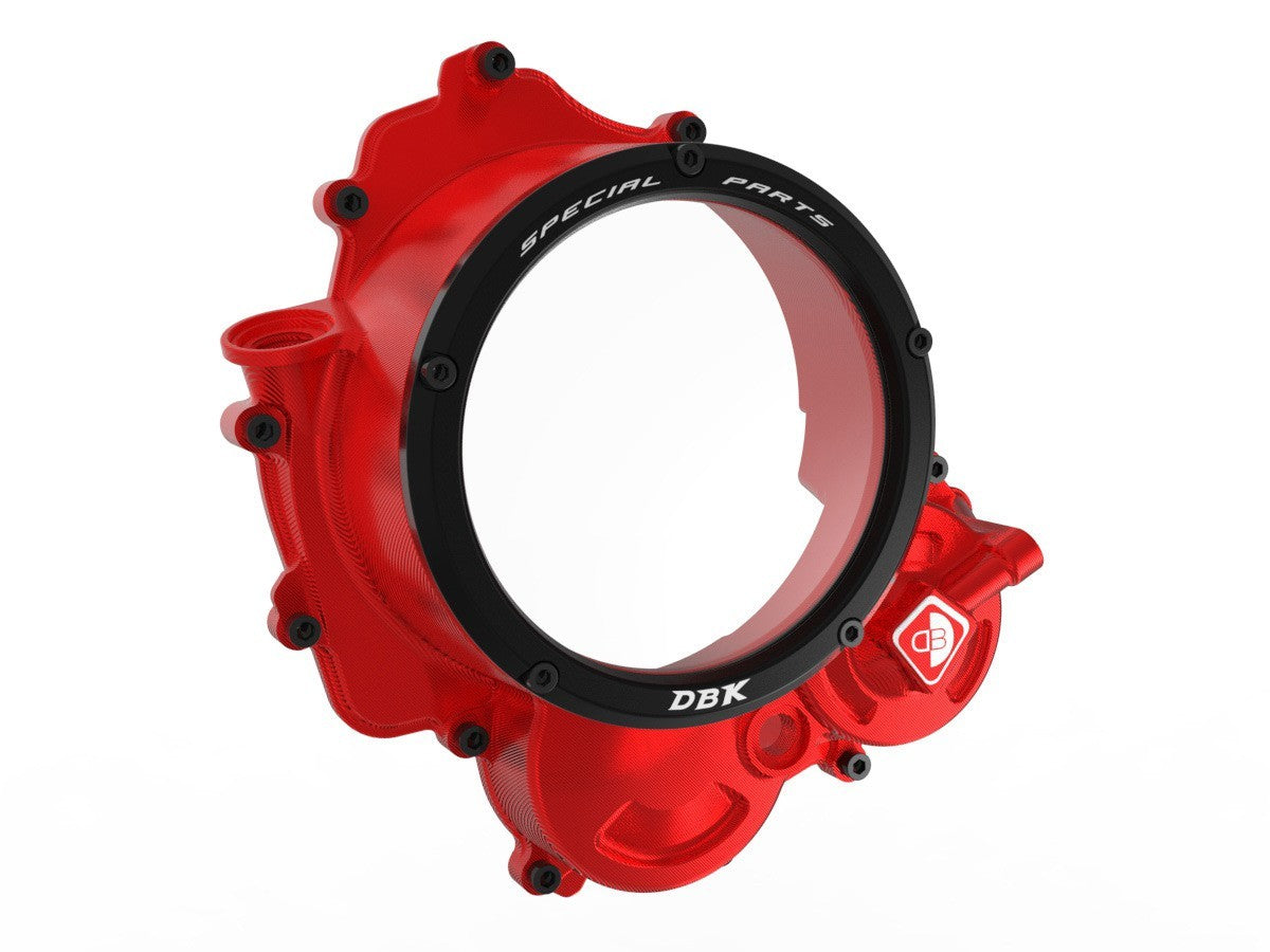 DBK Special Parts (Ducabike) NEW EVO-3D Clear Wet Clutch Cover for the Hypermotard 698 Mono