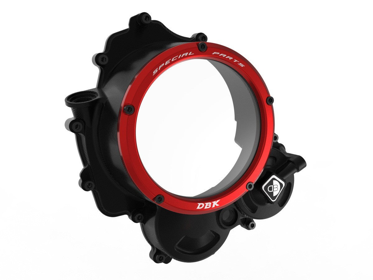 DBK Special Parts (Ducabike) NEW EVO-3D Clear Wet Clutch Cover for the Hypermotard 698 Mono