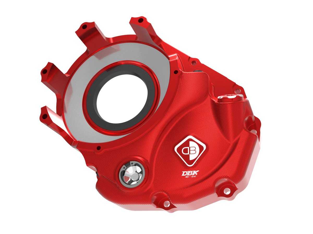 DBK Special Parts (Ducabike) 3D Machined Billet Vented Clutch Side Engine Case Cover for Dry Clutch Ducati