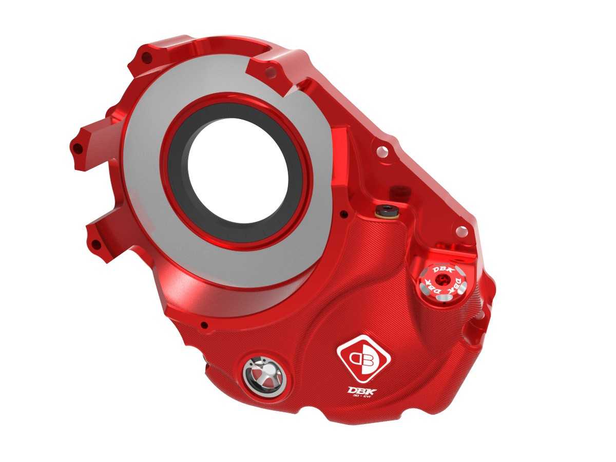 DBK Special Parts (Ducabike) 3D Machined Billet Vented Clutch Side Engine Case Cover for Dry Clutch Ducati