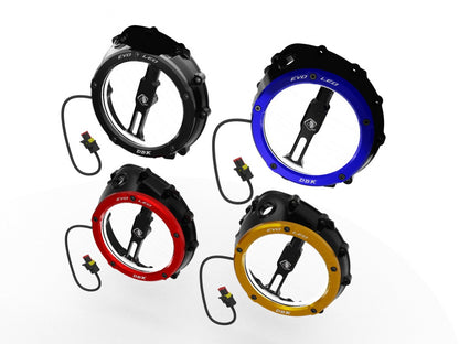 DBK Special Parts (Ducabike) EVO LED Clear Wet Clutch Cover for the BMW S1000RR (2020+) / S1000R / S1000XR (2021+) / M1000RR / M1000R / M1000XR