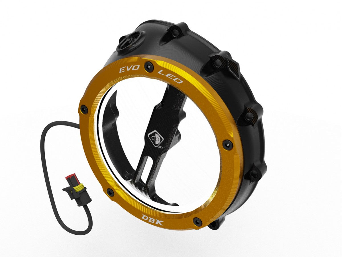 DBK Special Parts (Ducabike) EVO LED Clear Wet Clutch Cover for the BMW S1000RR (2020+) / S1000R / S1000XR (2021+) / M1000RR / M1000R / M1000XR