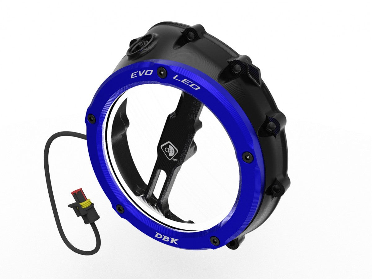 DBK Special Parts (Ducabike) EVO LED Clear Wet Clutch Cover for the BMW S1000RR (2020+) / S1000R / S1000XR (2021+) / M1000RR / M1000R / M1000XR