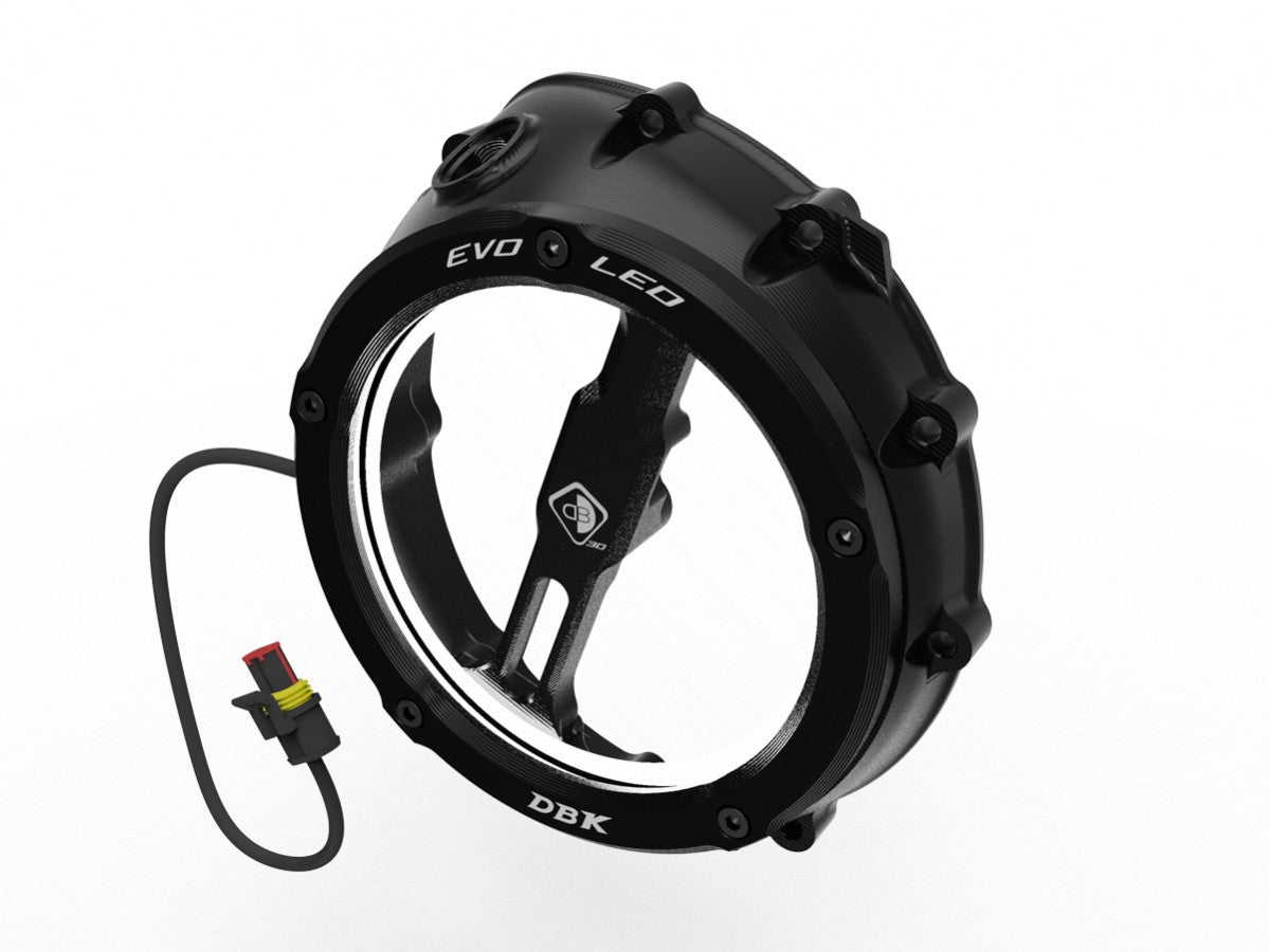 DBK Special Parts (Ducabike) EVO LED Clear Wet Clutch Cover for the BMW S1000RR (2020+) / S1000R / S1000XR (2021+) / M1000RR / M1000R / M1000XR