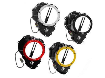 DBK Special Parts (Ducabike) EVO LED Clear Wet Clutch Cover for the Triumph Speed Triple 1200 RR / RS (2021+)