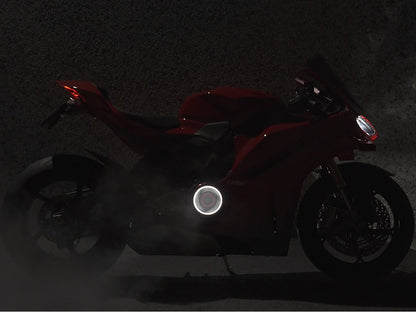 DBK Special Parts (Ducabike) EVO LED Dual Color Clear Wet Clutch Cover for the Ducati Panigale / Streetfighter / Multistrada / Diavel V4