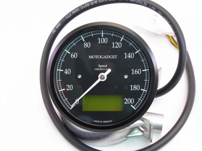 Motogadget ChronoClassic Speedo - Green LCD (MSC)