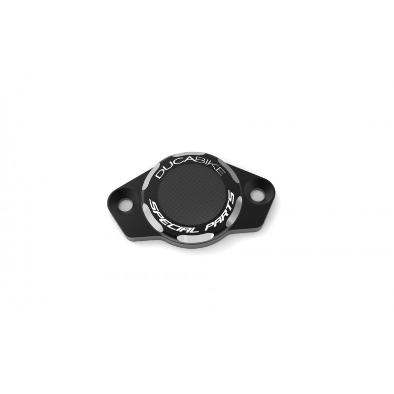 DBK Special Parts (Ducabike) Carbon Inlay Timing Inspection Cover for Ducati's