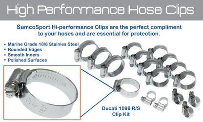 SamcoSport 8 Piece Silicone Coolant Hose Set For Ducati Streetfighter V4 / S / SP
