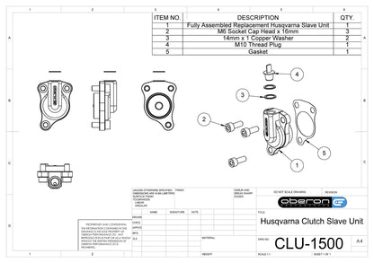 Oberon Clutch Slave for Husqvarna (2002-2011)