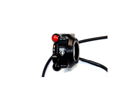 DBK Special Parts (Ducabike) Billet Throttle Housing & Run / Stop / Start Switches for Panigale 1299 / 1199 / 959 / 899