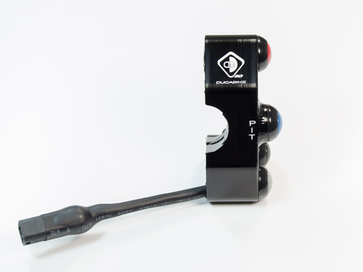 DBK Special Parts (Ducabike) Billet Run / Stop / Start Switch for Panigale V4 R for Brembo OE, RCS, and PT Master Cylinders