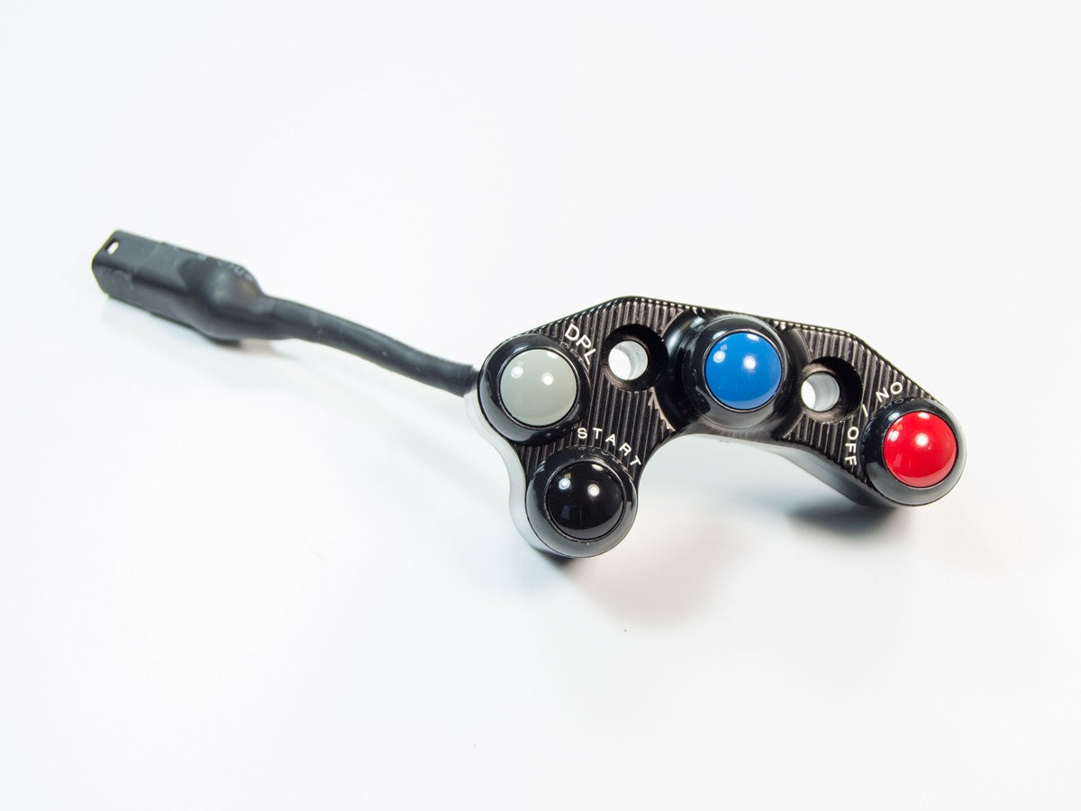 DBK Special Parts (Ducabike) Billet Run / Stop / Start Switch for Panigale V4 R for Brembo OE, RCS, and PT Master Cylinders