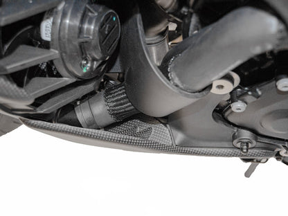 DBK Special Parts (Ducabike) Carbon Fiber Left Hand Inner Belly Pan Side Support for Ducati Diavel V4