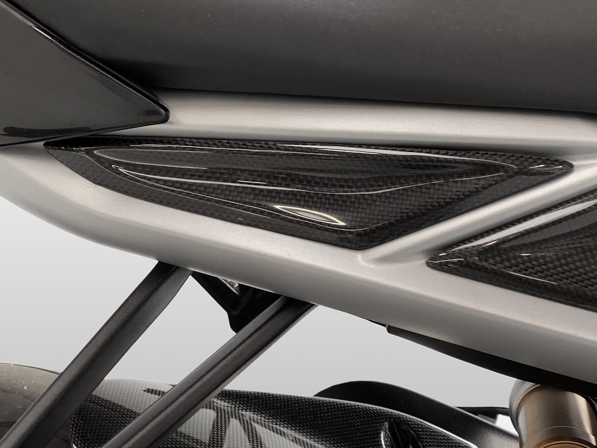 DBK Special Parts (Ducabike) Carbon Fiber Rear Tail Inserts for Triumph Street Triple 765 S/R/RS