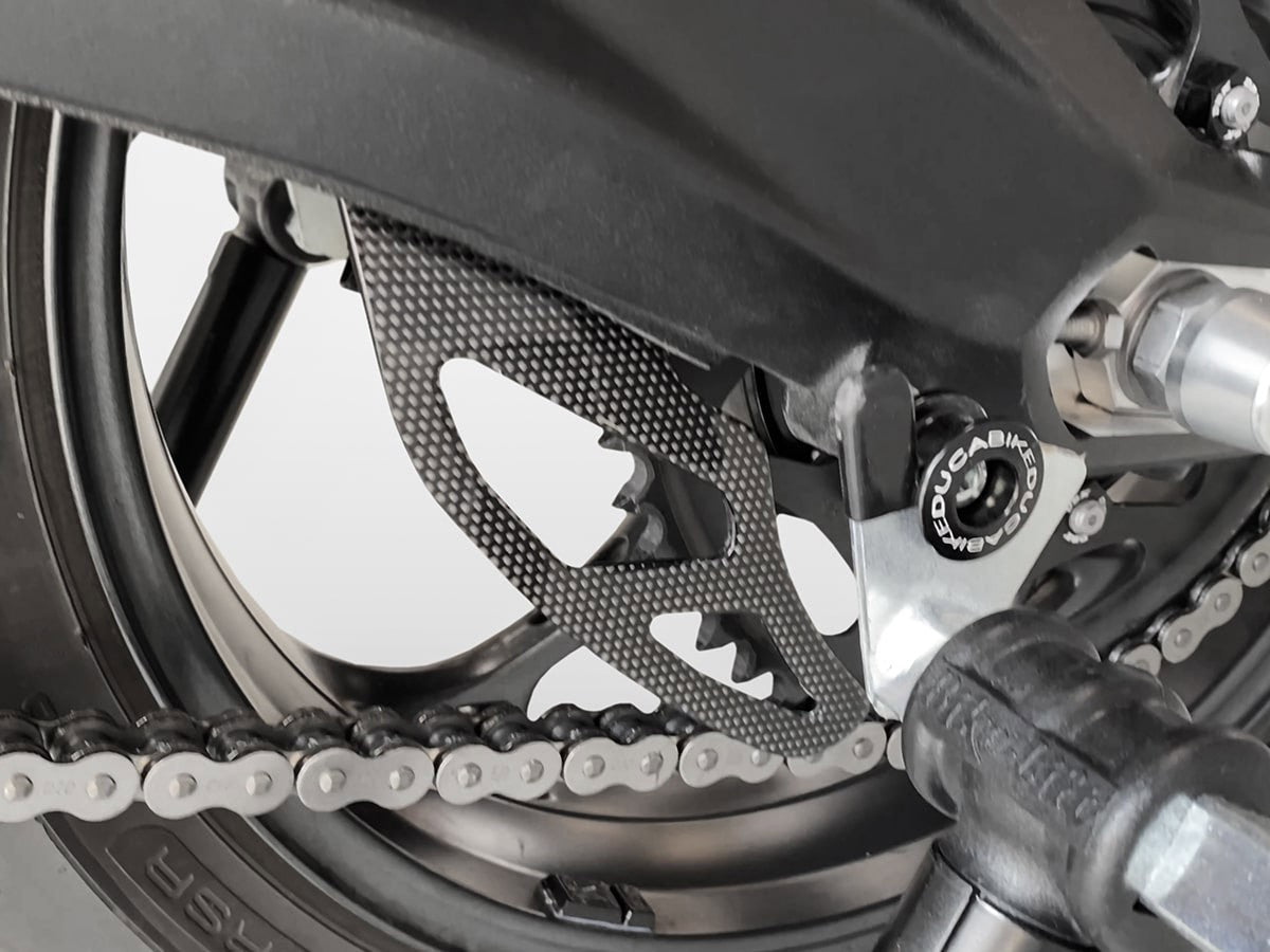DBK Special Parts (Ducabike) Carbon Fiber Lower Chain Guard for Triumph Street Triple 765 S/R/RS