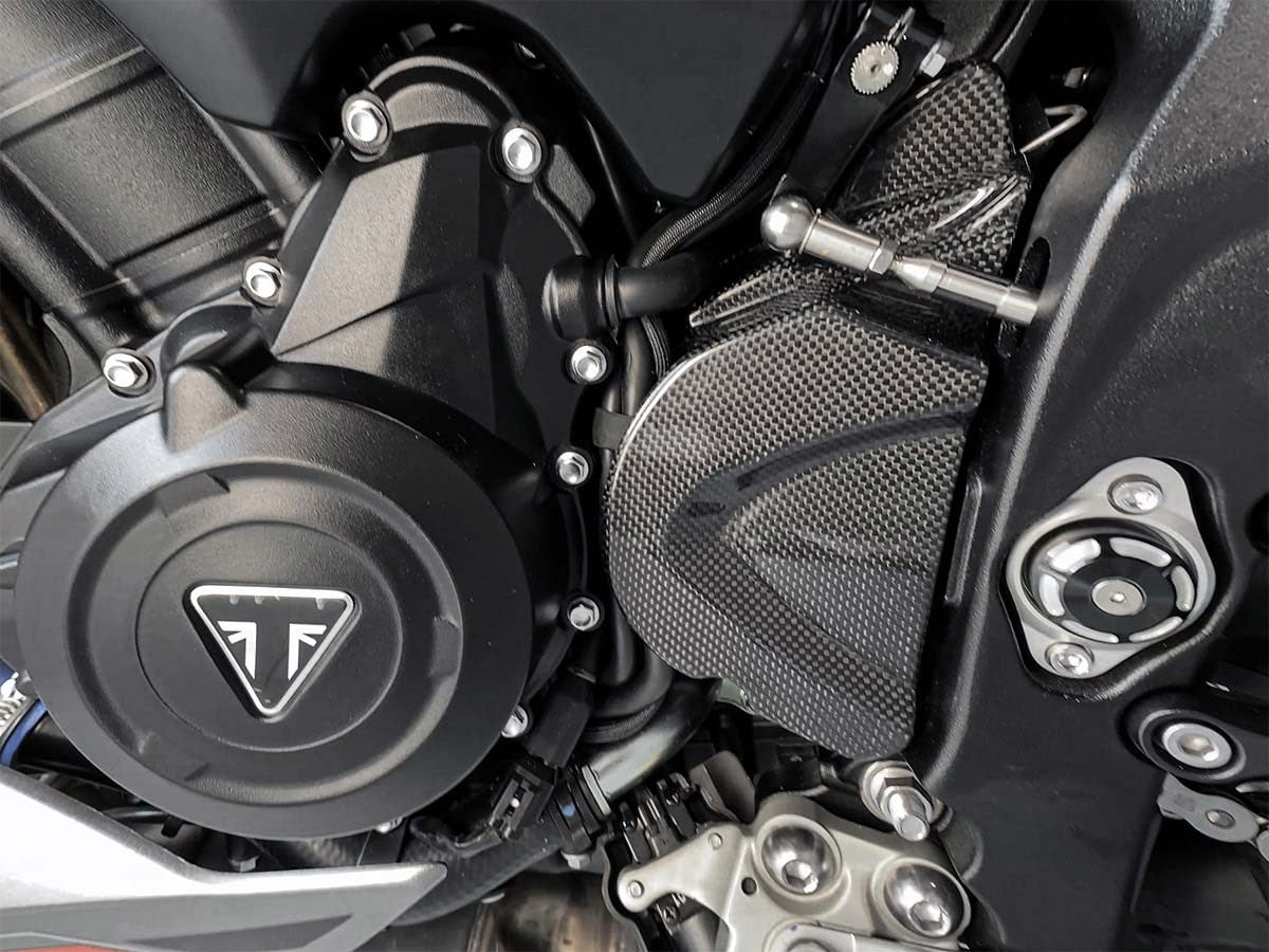 DBK Special Parts (Ducabike) Carbon Fiber Front Sprocket Cover for Triumph Street Triple 765 S/R/RS