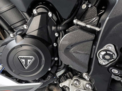 DBK Special Parts (Ducabike) Carbon Fiber Front Sprocket Cover for Triumph Street Triple 765 S/R/RS