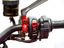 DBK Special Parts (Ducabike) Mirror Mount Handlebar Clamp for Brembo Semi-radial, RCS, and Performance Technology Master Cylinders - M10x1.25 - Left Hand Thread