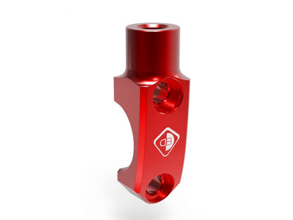 DBK Special Parts (Ducabike) Mirror Mount Handlebar Clamp for Brembo Semi-radial, RCS, and Performance Technology Master Cylinders - M10x1.25 - Left Hand Thread