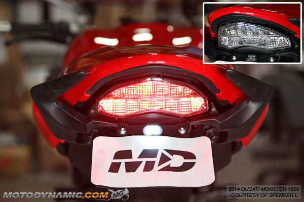 Motodynamic Sequential Integrated Taillight for Ducati Monster 1200 / 821 / 797 and Supersport 939 / 950 / S