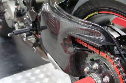 CARBONVANI - DUCATI 848 / 1098 & 1198 CARBON FIBER SBK SWINGARM COVER (2007-13)