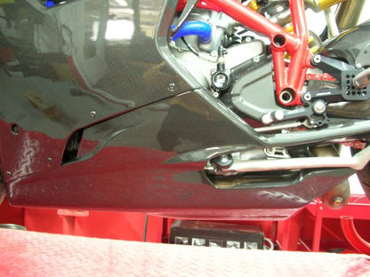 CARBONVANI - DUCATI 848 / 1098 & 1198 CARBON FIBER BELLY PAN - ROAD VERSION (2007-13)