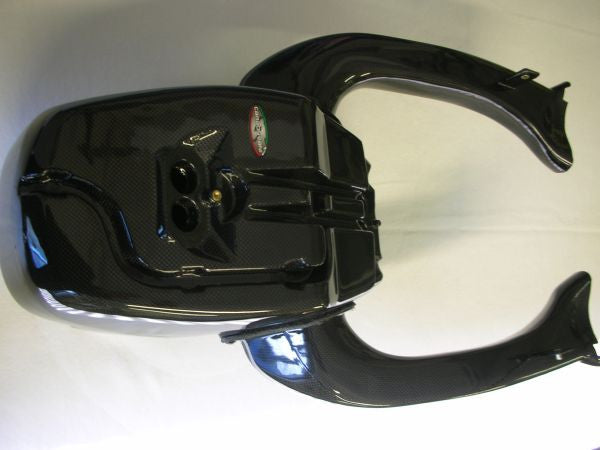 CARBONVANI - DUCATI 1098R CARBON FIBRE AIR BOX WITH DUCTS (2007-09)