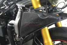 CARBONVANI - DUCATI 1199 PANIGALE CARBON FIBER OIL COOLER TIP W/ LIQUID TANK AND DEFLECTORS