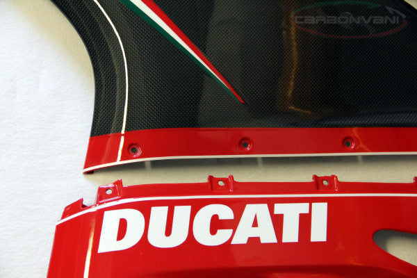 CARBONVANI - DUCATI 1199 PANIGALE TRICOLORE CARBON FIBER FULL FAIRING-ROAD VERSION
