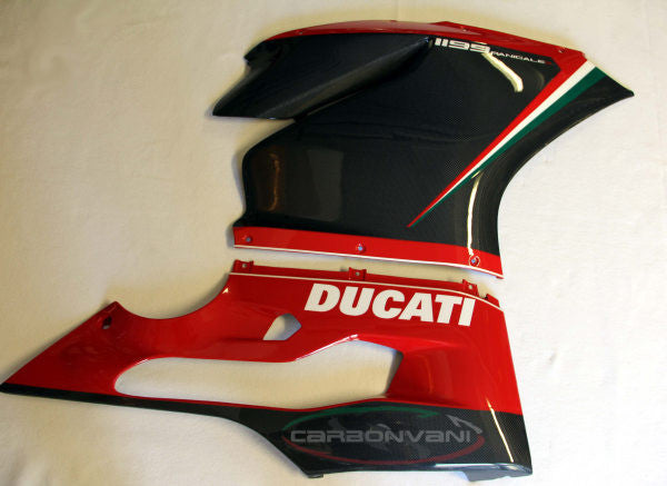 CARBONVANI - DUCATI 1199 PANIGALE TRICOLORE CARBON FIBER FULL FAIRING-ROAD VERSION