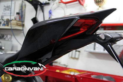 CARBONVANI - DUCATI 1199 PANIGALE CARBON FIBER SUPERLEGGERA STYLE MONO POSTO TAIL SECTION  ROAD VERSION