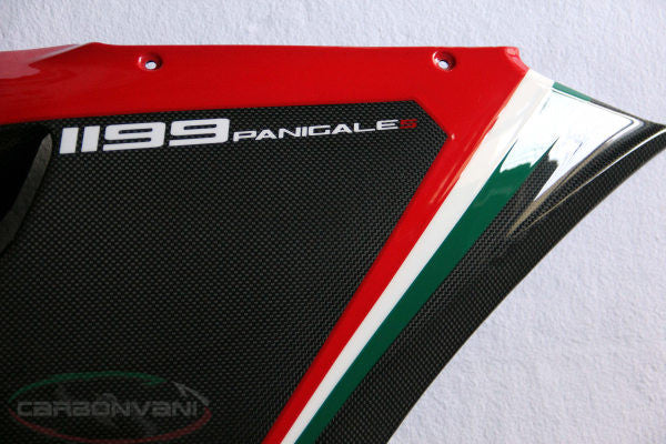 CARBONVANI - DUCATI 1199 PANIGALE TRICOLORE CARBON FIBER FULL FAIRING-ROAD VERSION