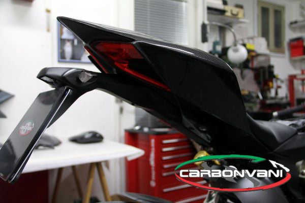 CARBONVANI - DUCATI 1199 PANIGALE CARBON FIBER SUPERLEGGERA STYLE MONO POSTO TAIL SECTION  ROAD VERSION