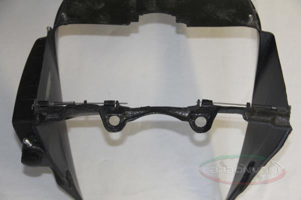 CARBONVANI - DUCATI 959 PANIGALE CARBON FIBER OIL COOLER TIP W/ LIQUID TANK AND DEFLECTORS