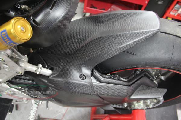 CARBONVANI - DUCATI PANIGALE 1199 / 1299 / V2 and STREETFIGHTER V2 CARBON FIBER SWING ARM BRAKE CABLE COVER