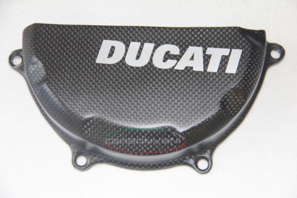 CARBONVANI - DUCATI 1299 / 1199 / 959 / V2 PANIGALE CLUTCH COVER Type 1 (Ducati is painted on it)