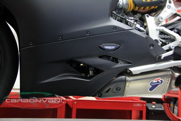 CARBONVANI - DUCATI 959 PANIGALE CARBON FIBER BELLY PAN -? ROAD VERSION