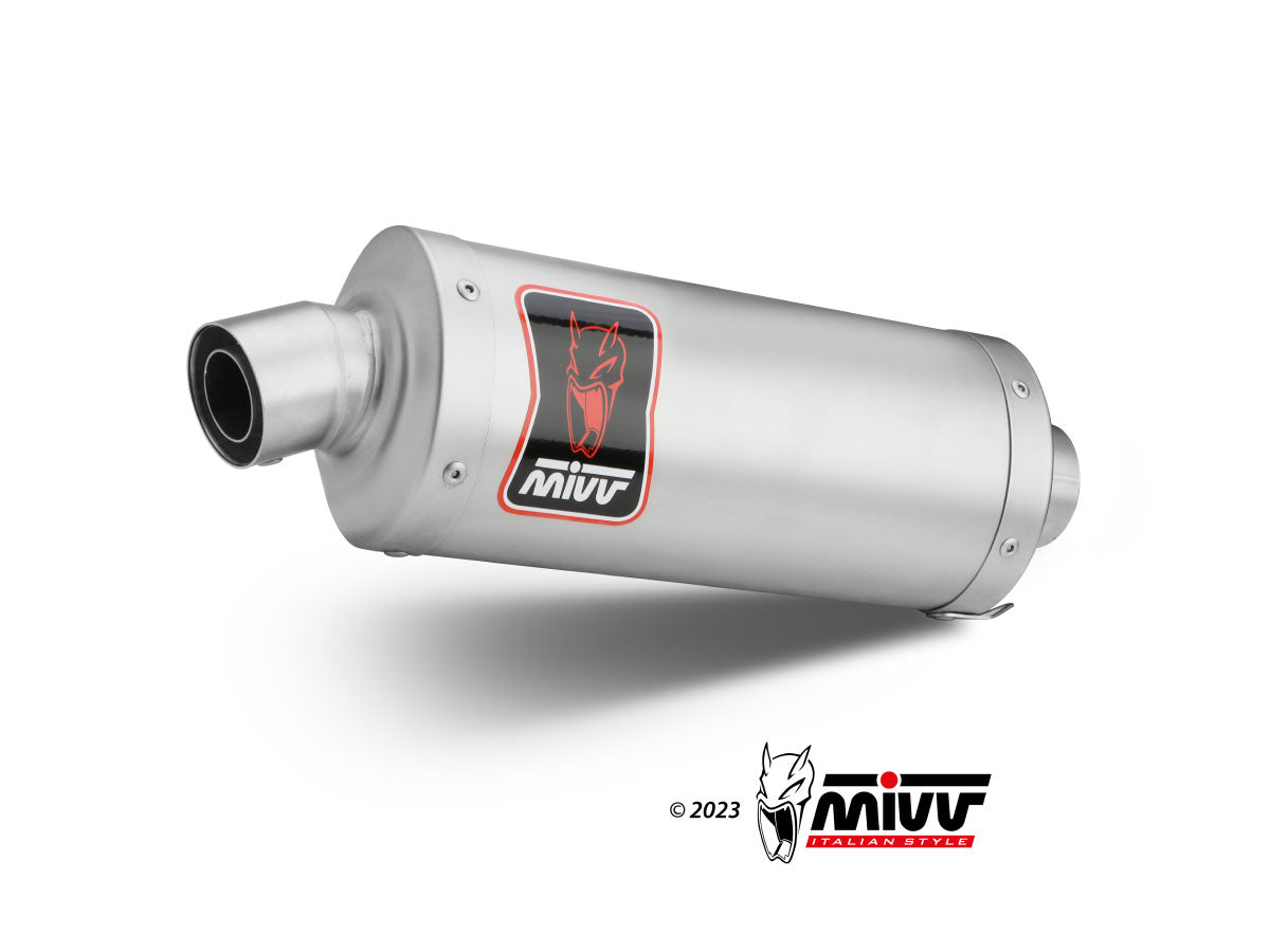 MIVV Slip-on, Dakar Stainless Steel, Standard Exhaust For Honda Transalp XL750 (2023+)