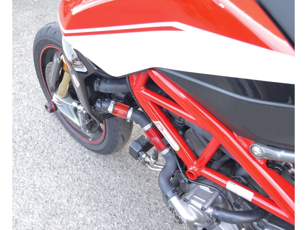 DBK Special Parts (Ducabike) Performance Technology In-Line Radiator Coolers for the Ducati Hypermotard 950 / SP